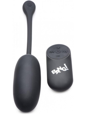 XR Brands Bang: 28X Plush Egg with Remote, svart