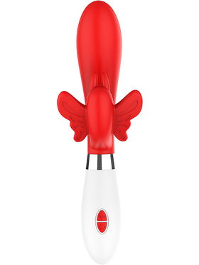 Luminous: Alexios, Ultra Soft Silicone Rabbit Vibrator, röd