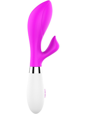 Luminous: Achelois, Ultra Soft Silicone Rabbit Vibrator, rosa