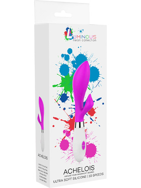 Luminous: Achelois, Ultra Soft Silicone Rabbit Vibrator, rosa