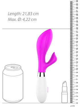 Luminous: Achelois, Ultra Soft Silicone Rabbit Vibrator, rosa