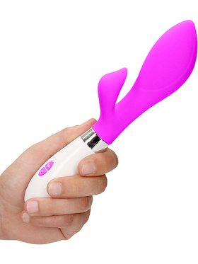 Luminous: Achelois, Ultra Soft Silicone Rabbit Vibrator, rosa