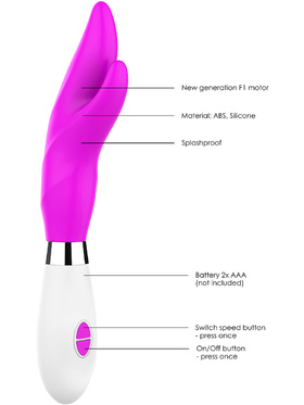 Luminous: Athos, Ultra Soft Silicone Vibrator, rosa