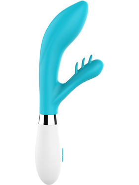 Luminous: Agave, Ultra Soft Silicone Rabbit Vibrator, turkos
