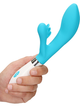 Luminous: Agave, Ultra Soft Silicone Rabbit Vibrator, turkos