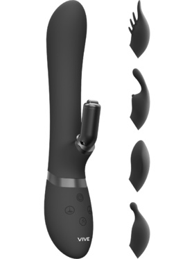 Vive: Chou, G-Spot Rabbit Vibrator, svart