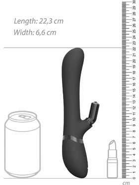 Vive: Chou, G-Spot Rabbit Vibrator, svart