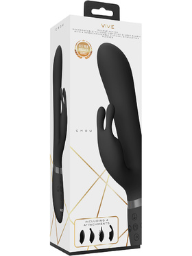 Vive: Chou, G-Spot Rabbit Vibrator, svart