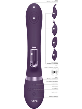 Vive: Etsu, Pulse-Wave G-Spot Rabbit Vibrator, lila