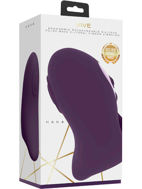 Vive: Hana, Pulse-Wave Clitoral Finger Vibrator, lila