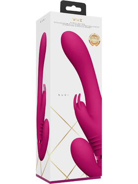 Vive: Suki, G-Spot Strapless Strapon Rabbit, rosa