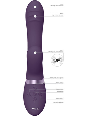 Vive: Tani, Finger Motion & Pulse-Wave Vibrator, lila