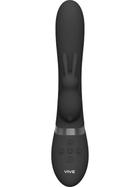 Vive: Taka, Inflatable Rabbit Vibrator, svart