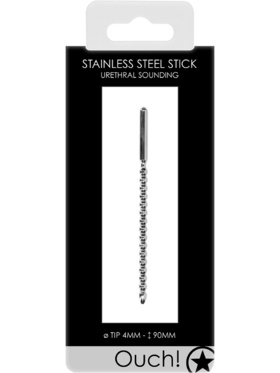 Ouch!: Urethral Sounding, Stainless Steel Stick, 4 mm