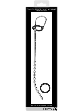 Ouch!: Urethral Sounding, Steel Stretcher with Ring, 7 mm