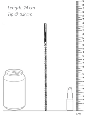 Ouch!: Urethral Sounding, Stainless Steel Dilator, 8 mm