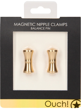 Ouch!: Magnetic Nipple Clamps, Balance Pin, guld