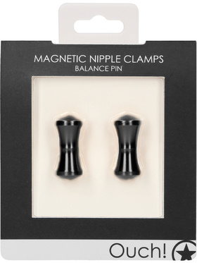 Ouch!: Magnetic Nipple Clamps, Balance Pin, svart
