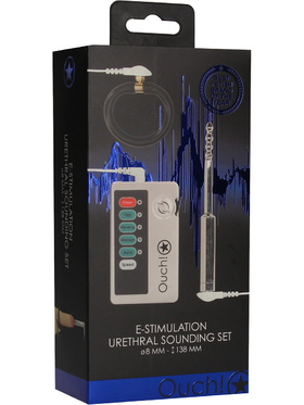 Ouch! Electro: E-Stim Urethral Sounding Set, 8 mm