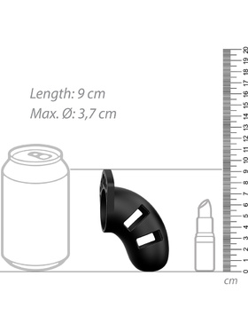 ManCage: Model 20 Silicone, 9 cm, svart