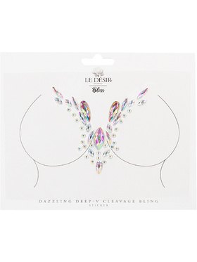 Le Désir: Dazzling Deep-V Cleavage Bling Sticker