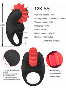 Otouch: 12 Kiss, Tongue Licking Penis Ring