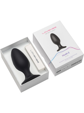 Lovense: Hush 2, Bluetooth Butt Plug, Large (57 mm)