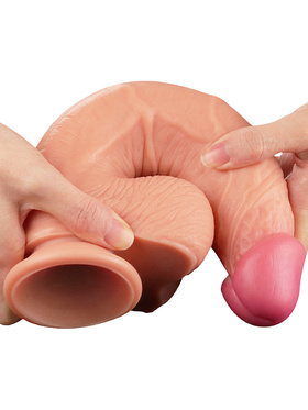 LoveToy: Dual-Layered Silicone Cock, 25 cm