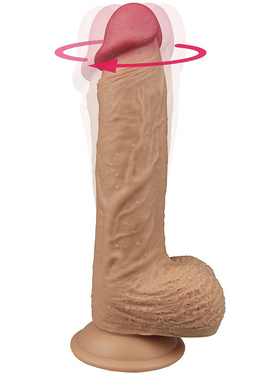 LoveToy: Liam, Silicone Rotating Cock with Vibration, 22 cm