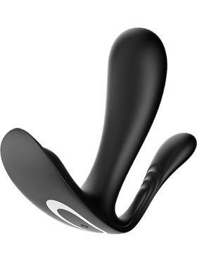 Satisfyer Connect: Top Secret +, Wearable Vibrator, svart