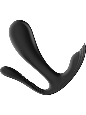 Satisfyer Connect: Top Secret +, Wearable Vibrator, svart