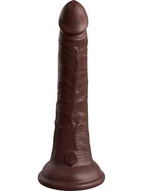 King Cock Elite: Dual Density Silicone Cock, 21 cm, mörk