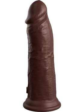 King Cock Elite: Dual Density Silicone Cock, 22 cm, mörk