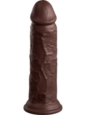 King Cock Elite: Dual Density Silicone Cock, 22 cm, mörk