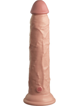 King Cock Elite: Dual Density Silicone Cock, 25 cm, ljus