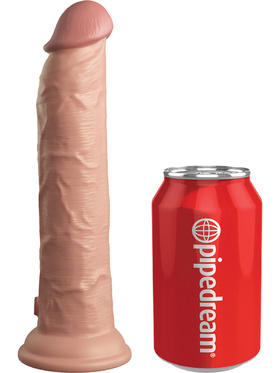 King Cock Elite: Dual Density Silicone Cock, 25 cm, ljus