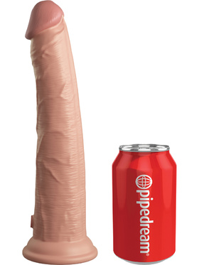 King Cock Elite: Dual Density Silicone Cock, 27 cm, ljus