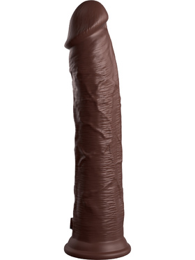 King Cock Elite: Dual Density Silicone Cock, 30 cm, mörk