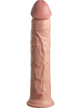 King Cock Elite: Dual Density Silicone Cock, 30 cm, ljus