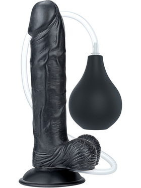 LoveToy: Squirt Extreme Dildo, 23 cm, svart