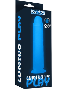 LoveToy: Lumino Play, Självlysande Dildo, 21 cm