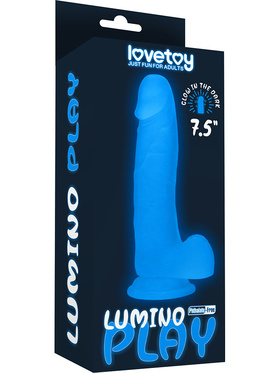 LoveToy: Lumino Play, Självlysande Dildo, 19 cm