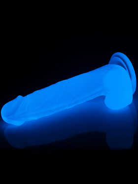 LoveToy: Lumino Play, Självlysande Dildo, 19 cm