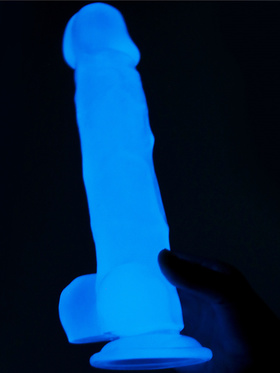 LoveToy: Lumino Play, Självlysande Dildo, 22 cm