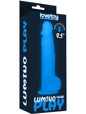 LoveToy: Lumino Play, Självlysande Dildo, 22 cm