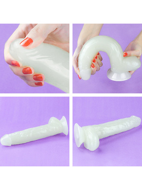 LoveToy: Lumino Play, Självlysande Dildo, 26 cm