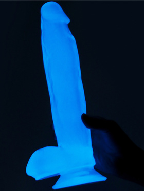 LoveToy: Lumino Play, Självlysande Dildo, 26 cm