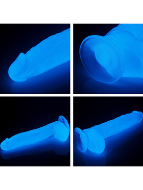 LoveToy: Lumino Play, Självlysande Dildo, 26 cm