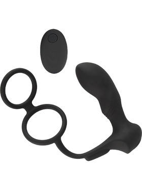 Black Velvets: Double Ring & Plug with Vibration