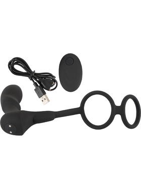 Black Velvets: Double Ring & Plug with Vibration